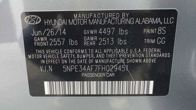 Used 2015 Hyundai Sonata Limited w/ Option Group 05 image 35