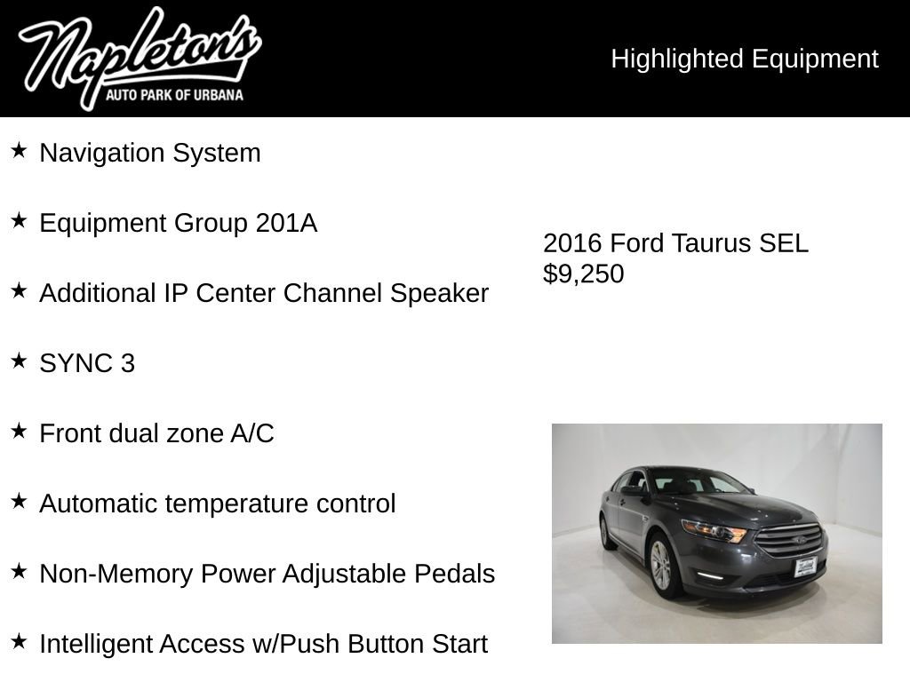 Used 2016 Ford Taurus SEL w/ Equipment Group 201A FWD image 15