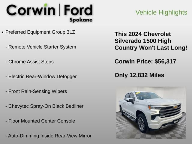 Used 2024 Chevrolet Silverado 1500 High Country w/ Z71 Off-Road Package image 18