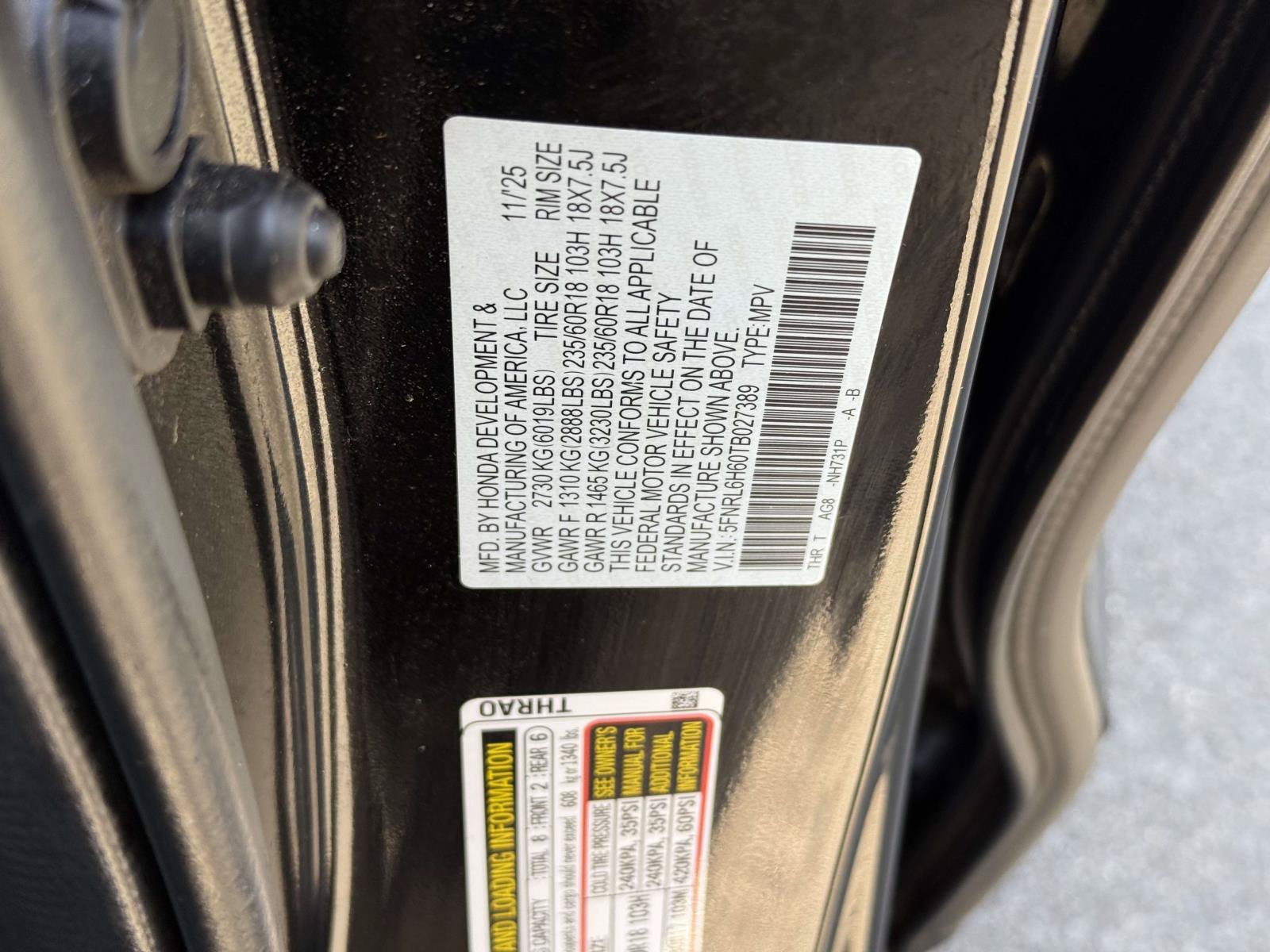 Certified 2026 Honda Odyssey EX-L image 33