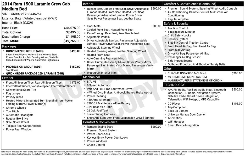 Used 2014 RAM 1500 Laramie w/ Convenience Group AWD/4WD image 6
