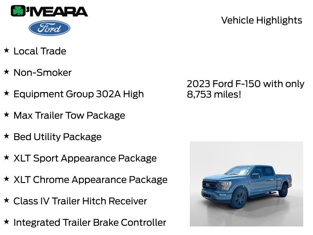 Used 2023 Ford F150 XLT w/ Equipment Group 302A High AWD/4WD image 8