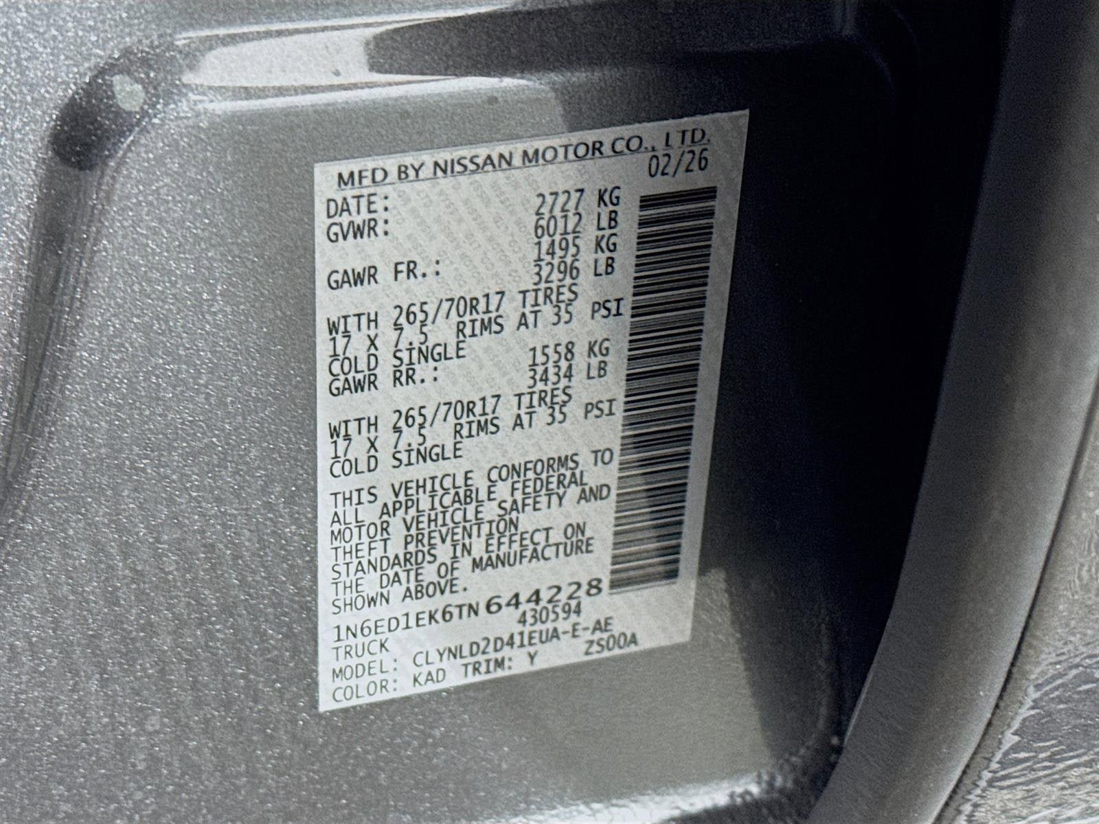 New 2026 Nissan Frontier PRO-4X AWD/4WD image 33