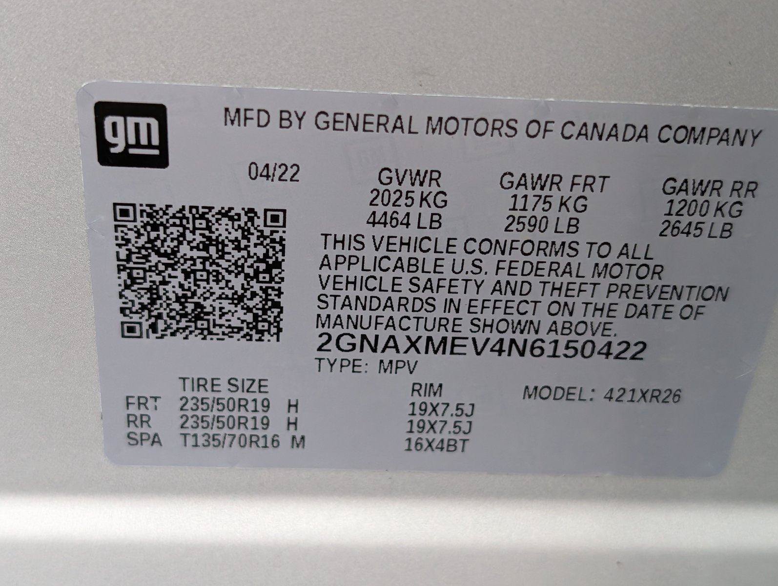 Certified 2022 Chevrolet Equinox RS w/ RS Leather Package FWD image 36
