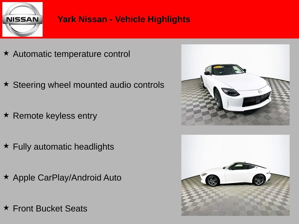 Certified 2024 Nissan Z Sport w/ Floor Mat Package video 2