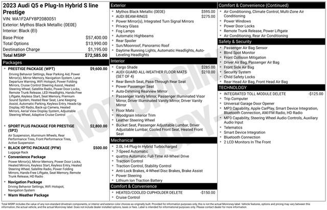Used 2023 Audi Q5 e Prestige w/ Prestige Package AWD/4WD image 31