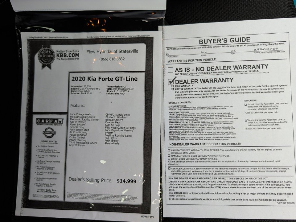 Used 2020 Kia Forte GT-Line FWD image 35