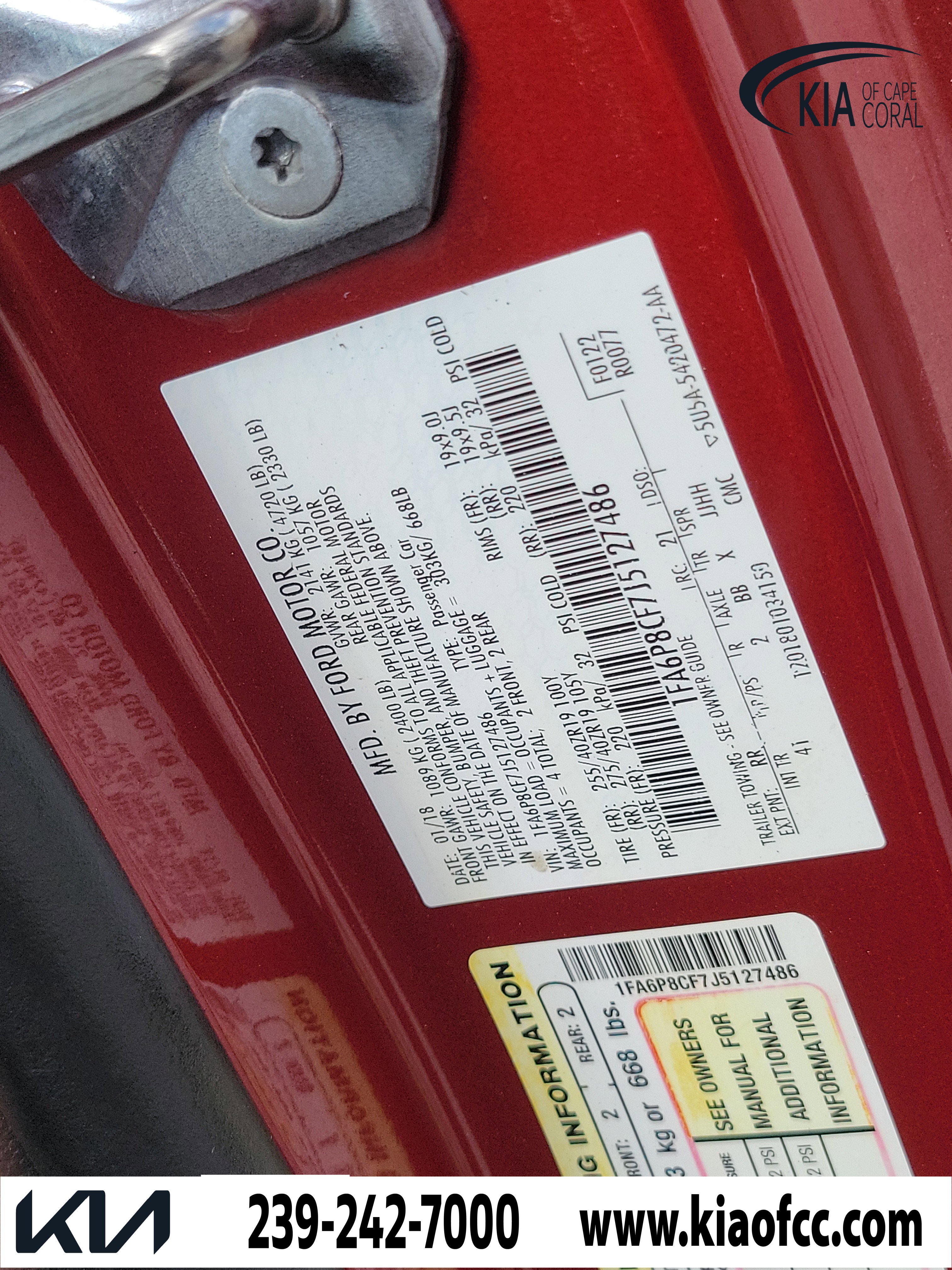 Used 2018 Ford Mustang GT Premium w/ GT Performance Package RWD image 30