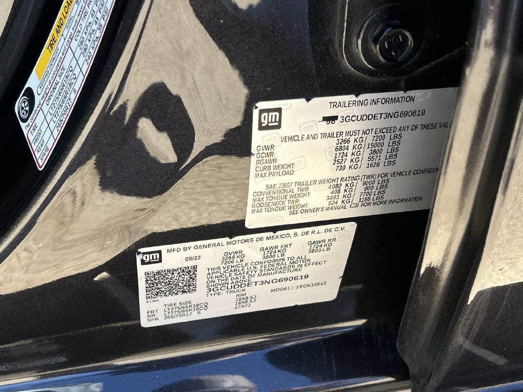 Certified 2022 Chevrolet Silverado 1500 LT w/ Diesel Off-Road Package AWD/4WD image 39