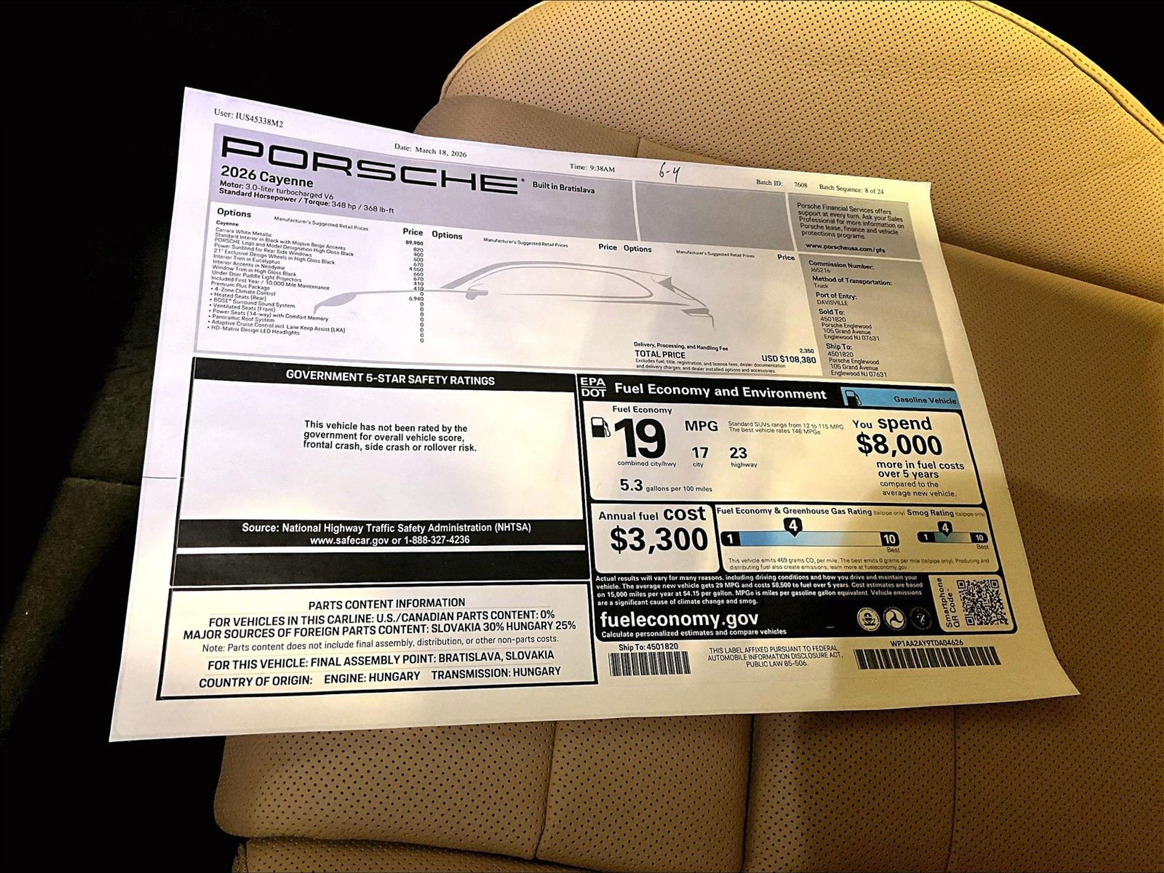 New 2026 Porsche Cayenne AWD/4WD image 14