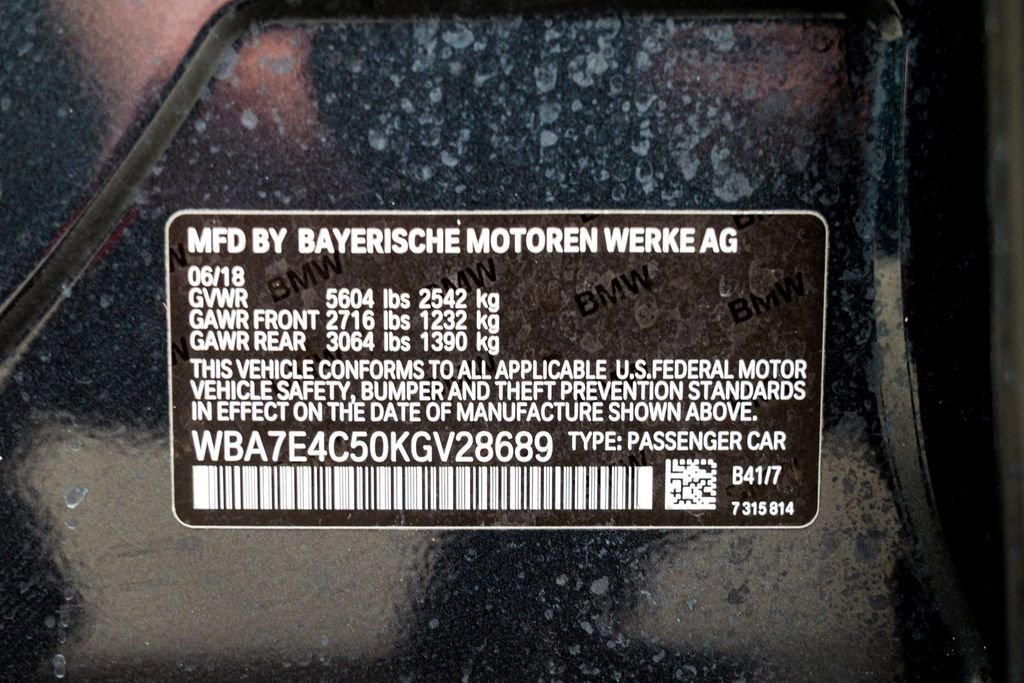 Used 2019 BMW 740i xDrive w/ Executive Package image 65