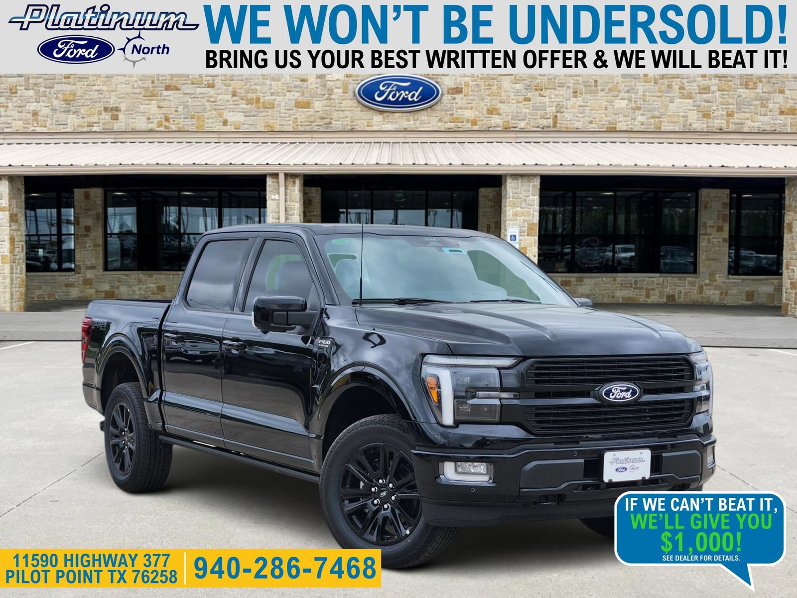 New 2026 Ford F150 Platinum w/ Equipment Group 702A High AWD/4WD 360° Tour