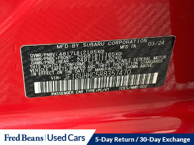 Certified 2024 Subaru Impreza RS w/ Popular Package #3 AWD/4WD image 36