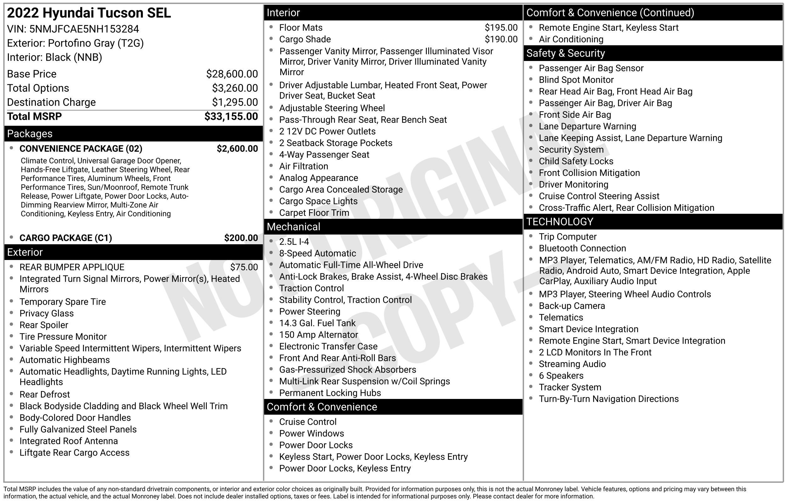 Certified 2022 Hyundai Tucson SEL w/ Convenience Package AWD/4WD image 2