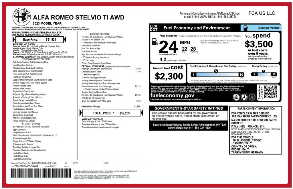 Used 2023 Alfa Romeo Stelvio Ti image 5