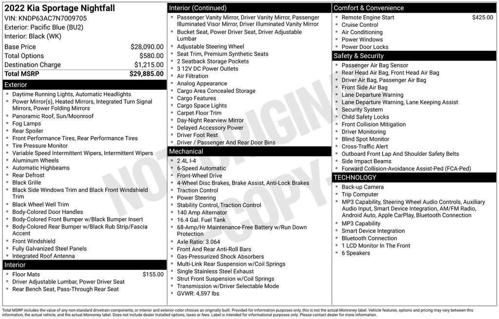 Used 2022 Kia Sportage Nightfall Edition FWD image 26