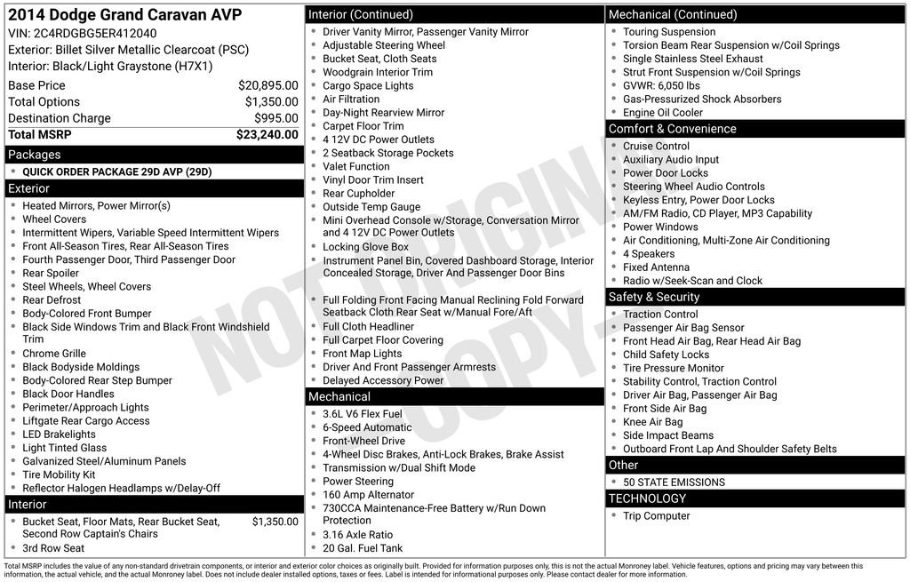 Used 2014 Dodge Grand Caravan American Value Package FWD image 25