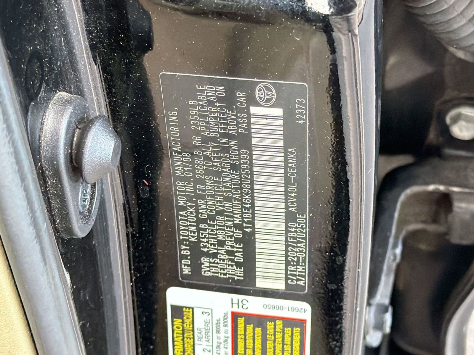 Used 2008 Toyota Camry LE FWD image 19