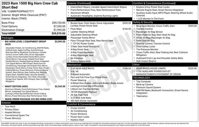 Used 2023 RAM 1500 Big Horn AWD/4WD image 4