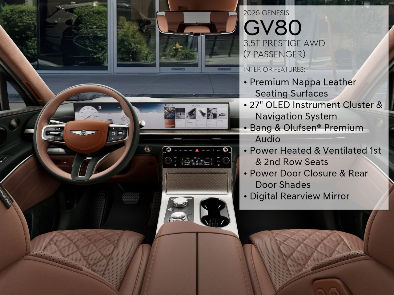 New 2026 Genesis GV80 3.5T Prestige image 17