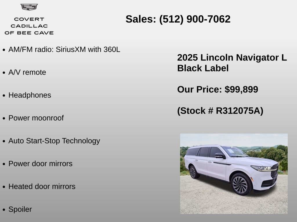 Used 2025 Lincoln Navigator L Black Label AWD/4WD image 12