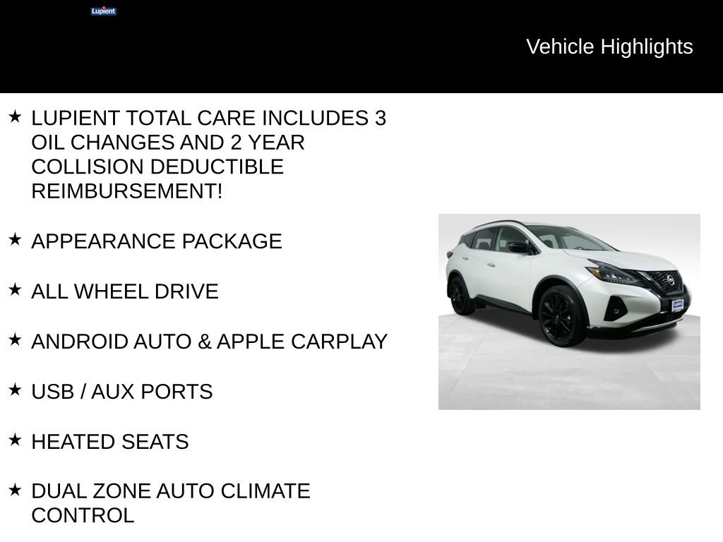 Used 2022 Nissan Murano SV w/ SV Midnight Edition Package AWD/4WD image 7