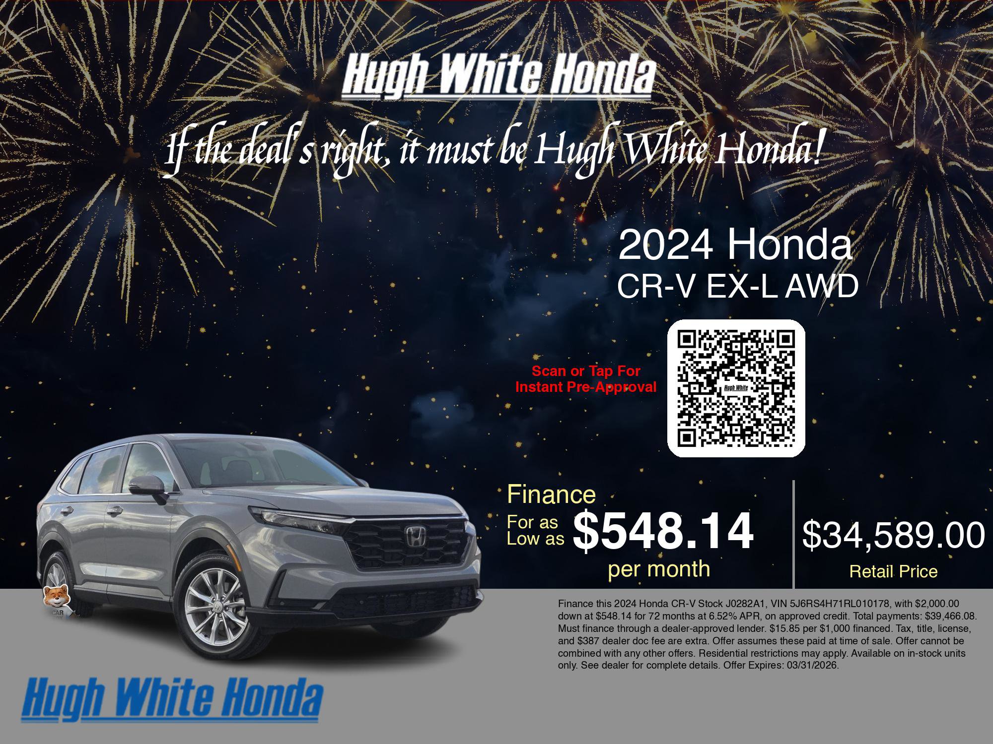 Used 2024 Honda CR-V EX-L image 3