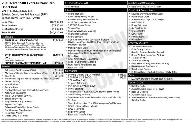 Used 2018 RAM 1500 Express w/ Express Value Package image 46