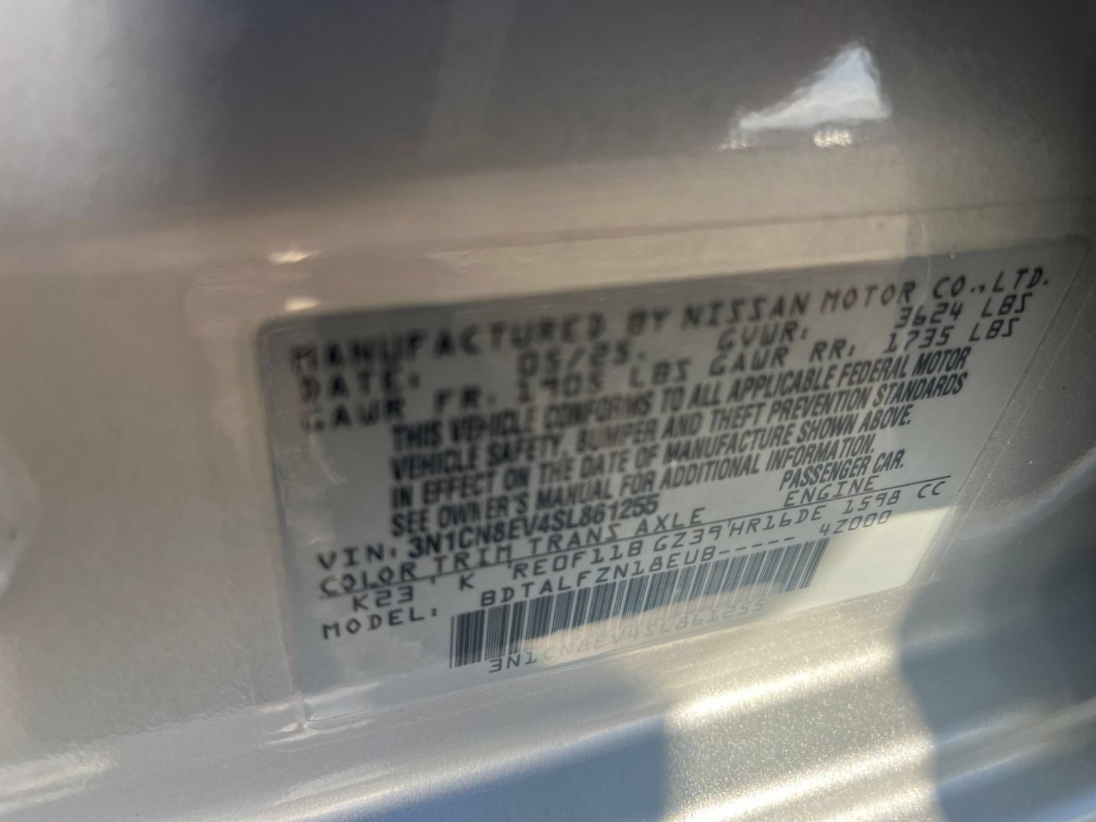 Used 2025 Nissan Versa SV FWD image 22