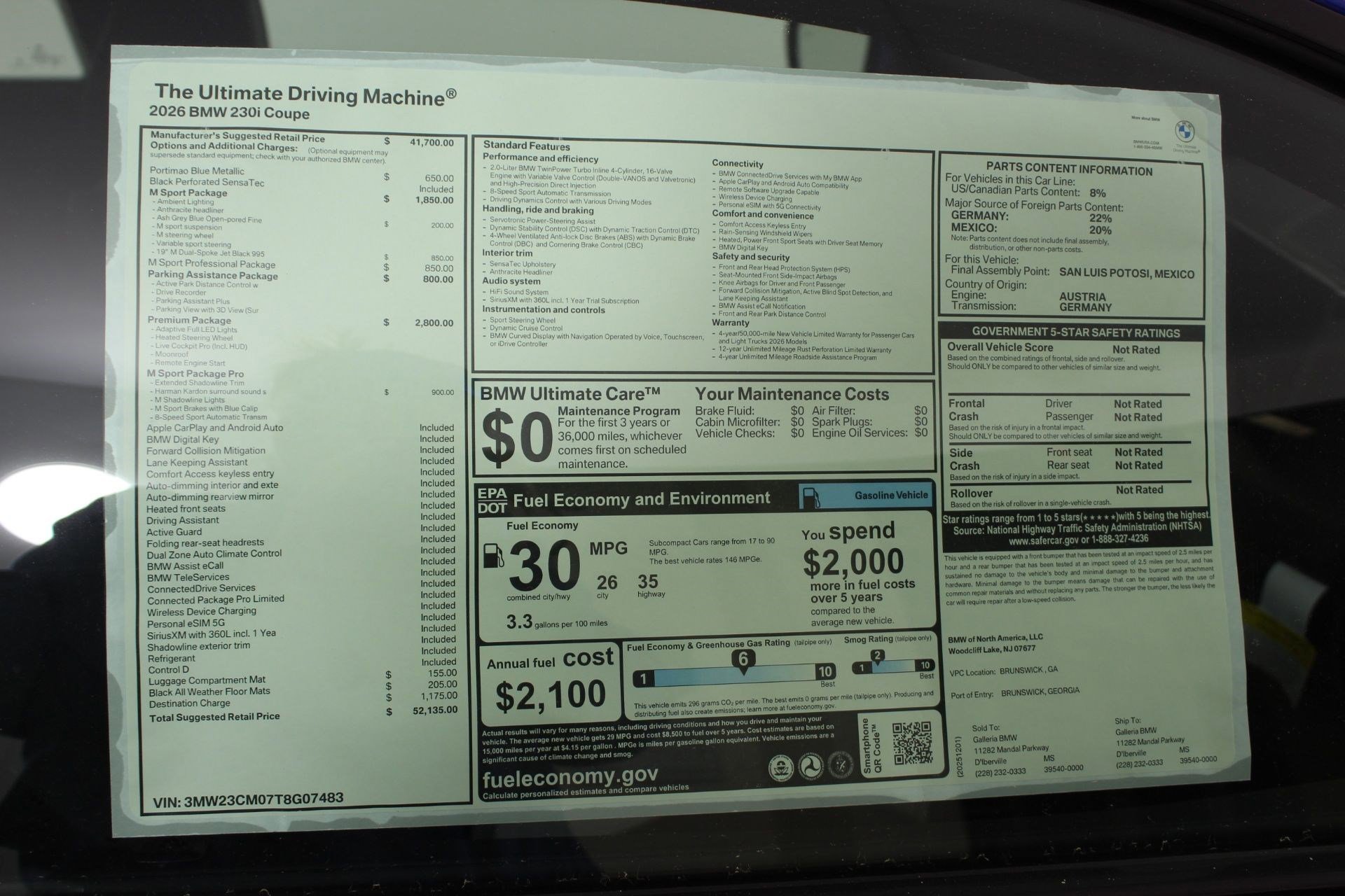 New 2026 BMW 230i Coupe w/ Premium Package RWD image 19