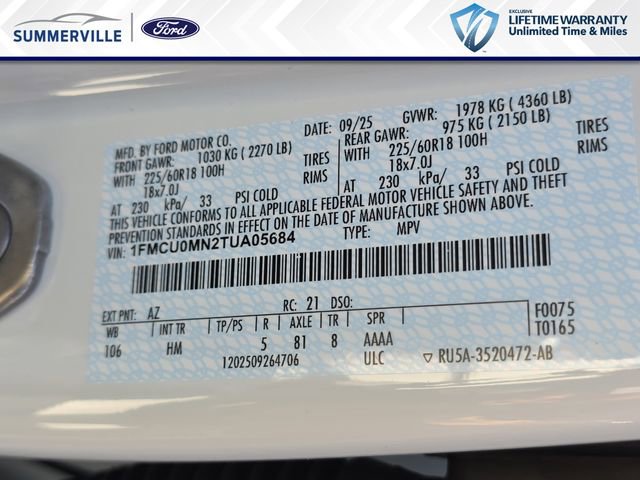 New 2026 Ford Escape ST-Line w/ Tech Pack #1 image 36