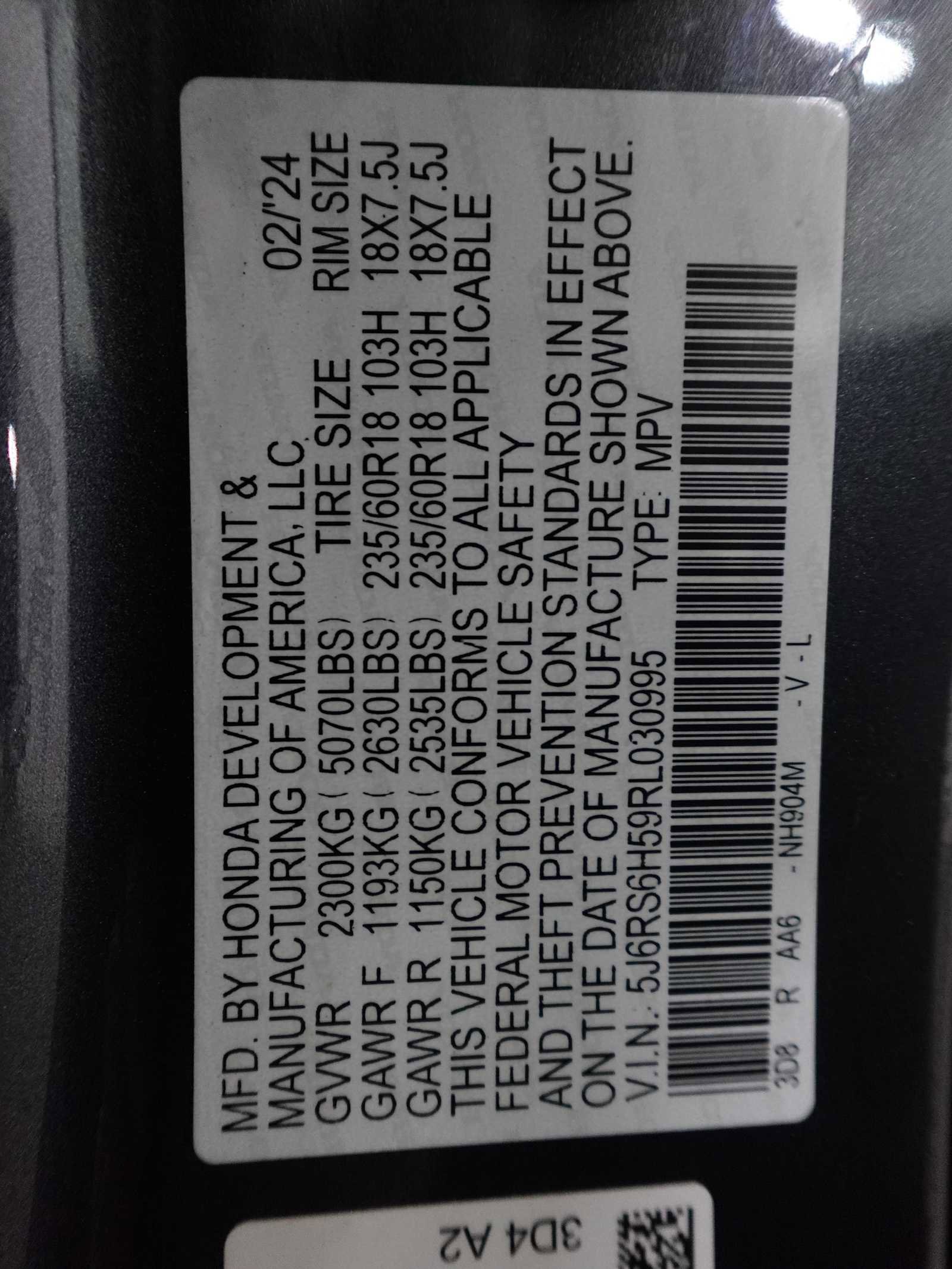 Certified 2024 Honda CR-V Sport image 25