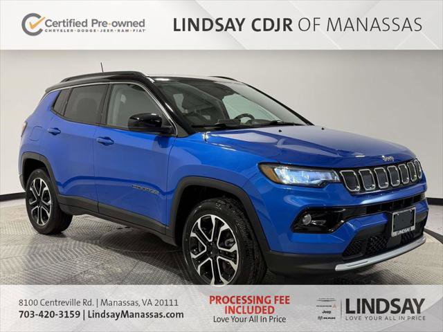 Certified 2022 Jeep Compass Limited w/ Sun and Sound Group