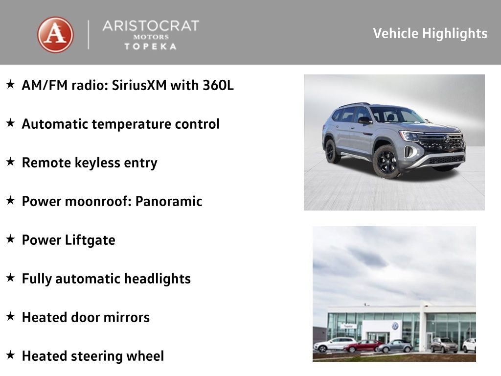 New 2026 Volkswagen Atlas Peak Edition AWD/4WD image 2