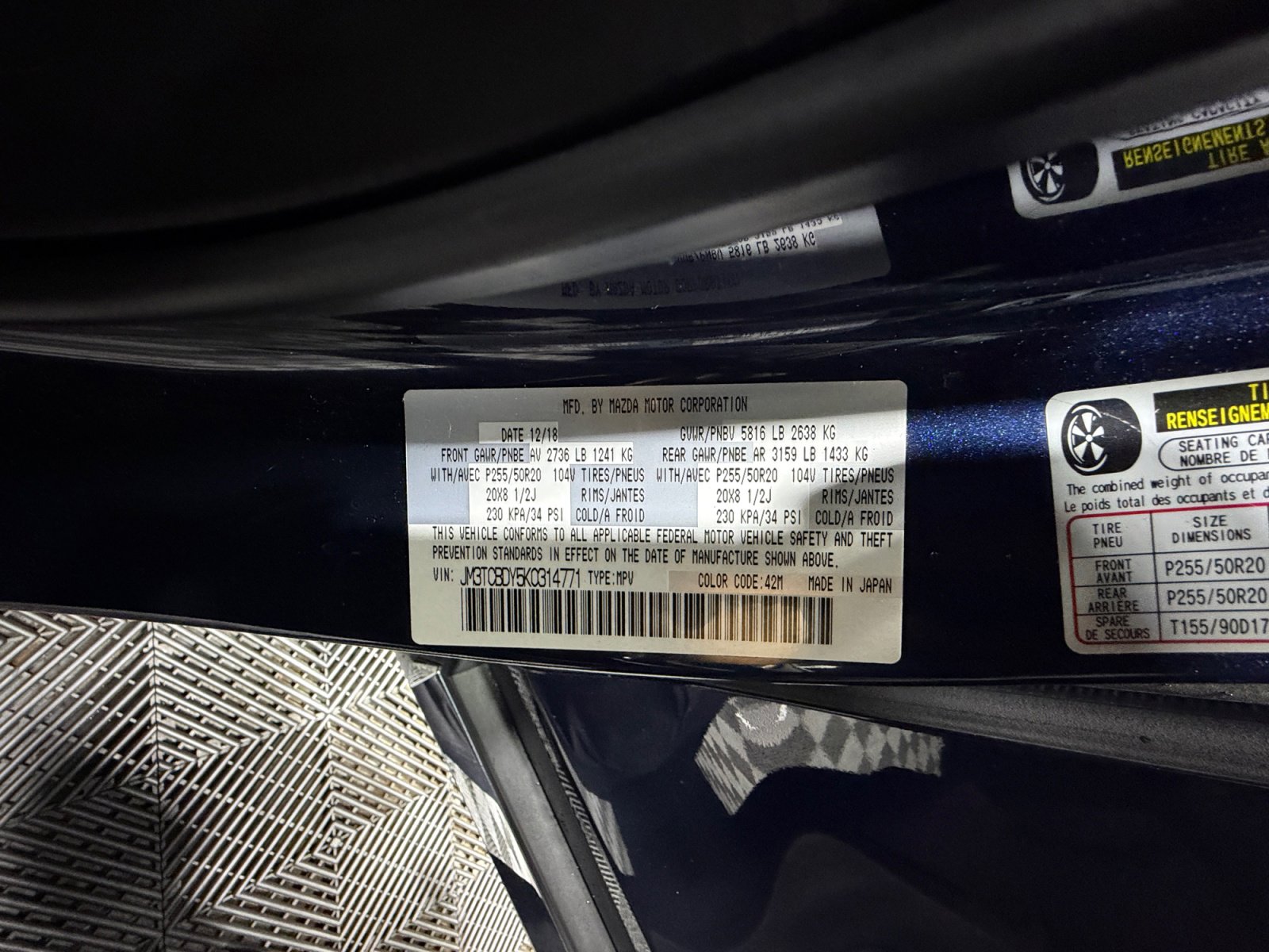 Used 2019 MAZDA CX-9 Grand Touring image 25