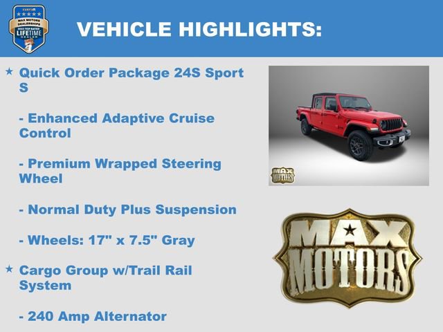 New 2024 Jeep Gladiator Sport image 16
