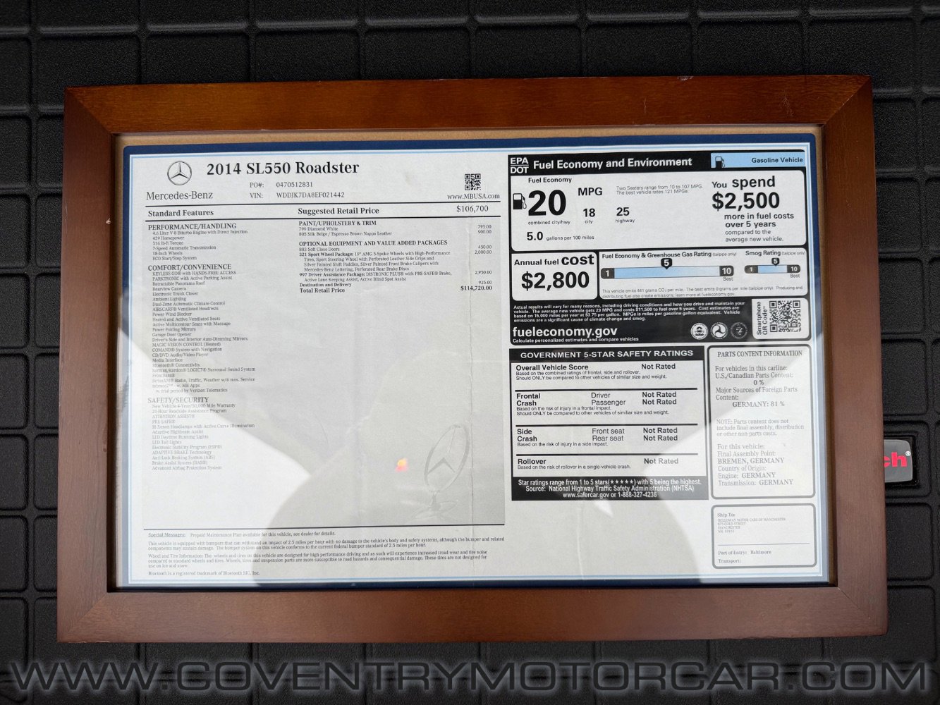 Used 2014 Mercedes-Benz SL 550 image 19