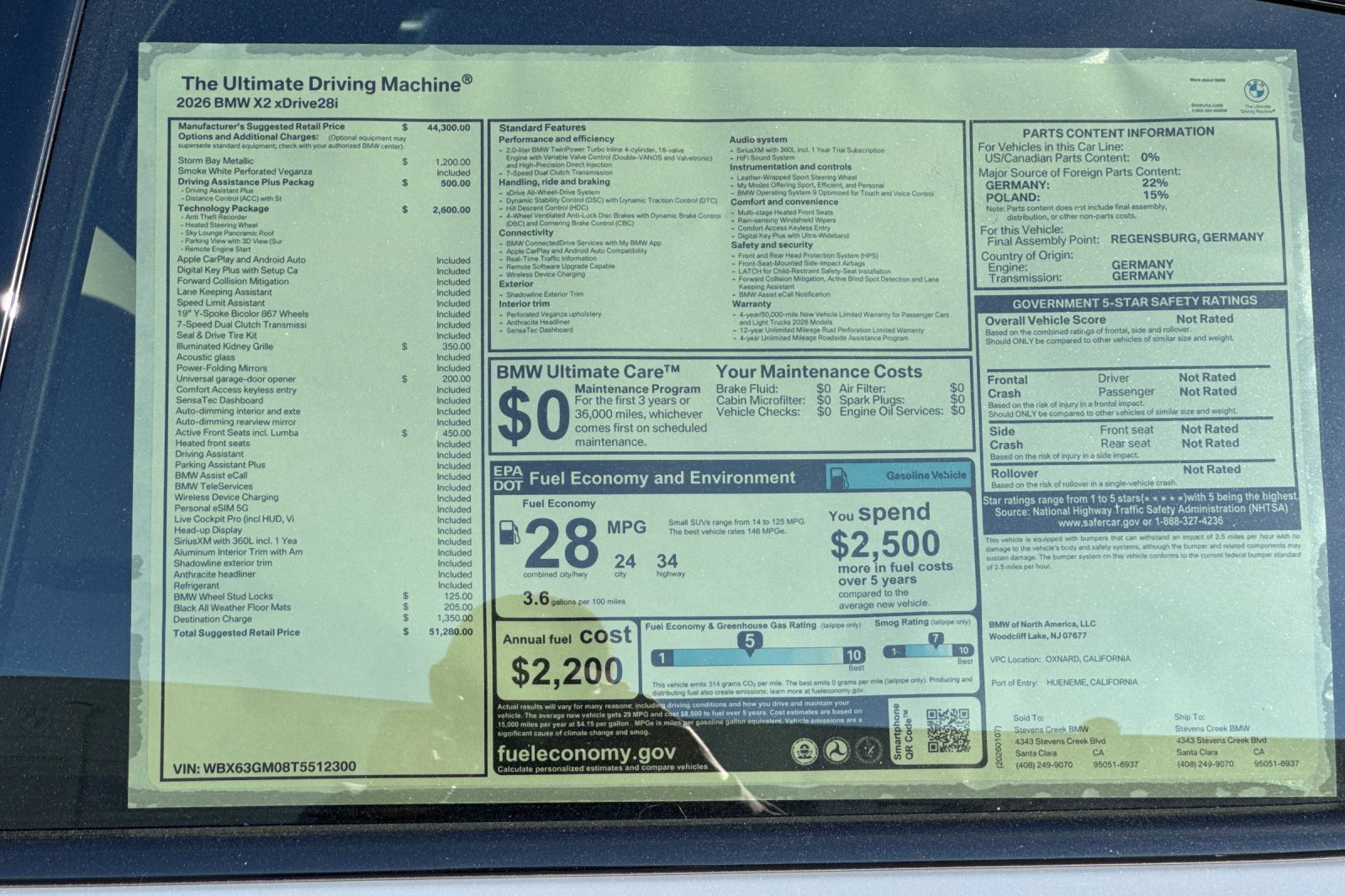 New 2026 BMW X2 xDrive28i w/ Technology Package image 30