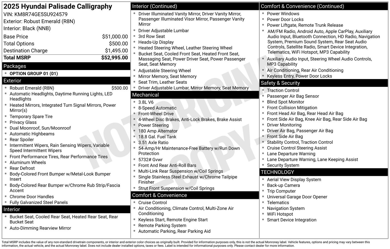 Used 2025 Hyundai Palisade Calligraphy FWD image 45