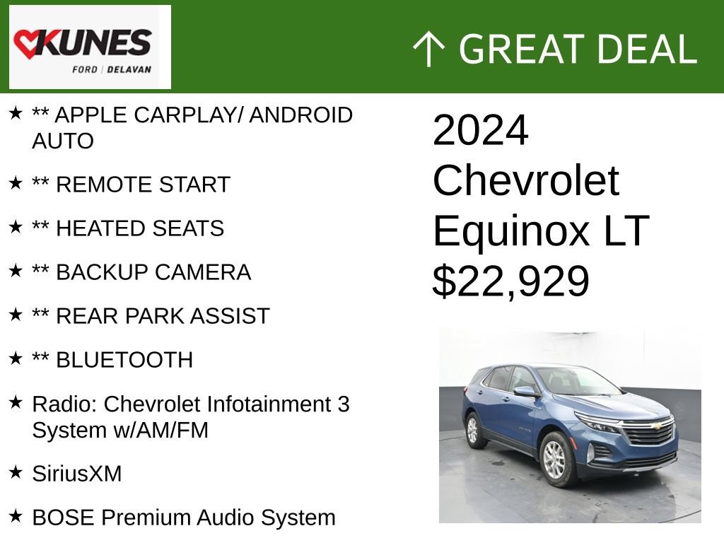 Used 2024 Chevrolet Equinox LT AWD/4WD image 2