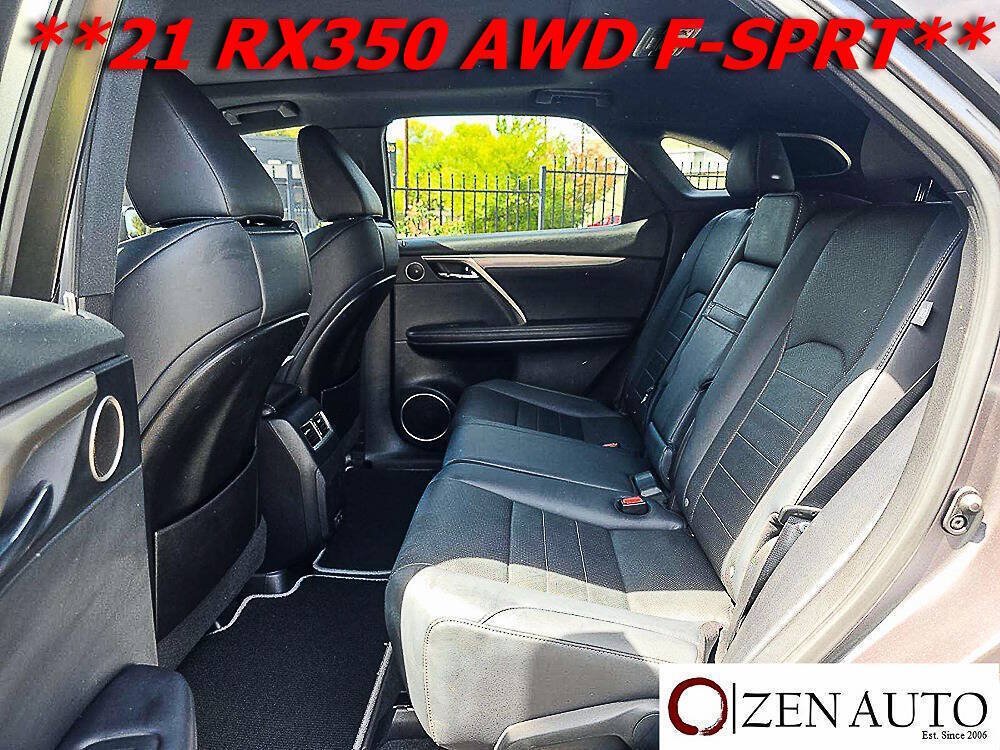 Used 2021 Lexus RX 350 F Sport w/ Cold Area Package (CT) AWD/4WD image 16