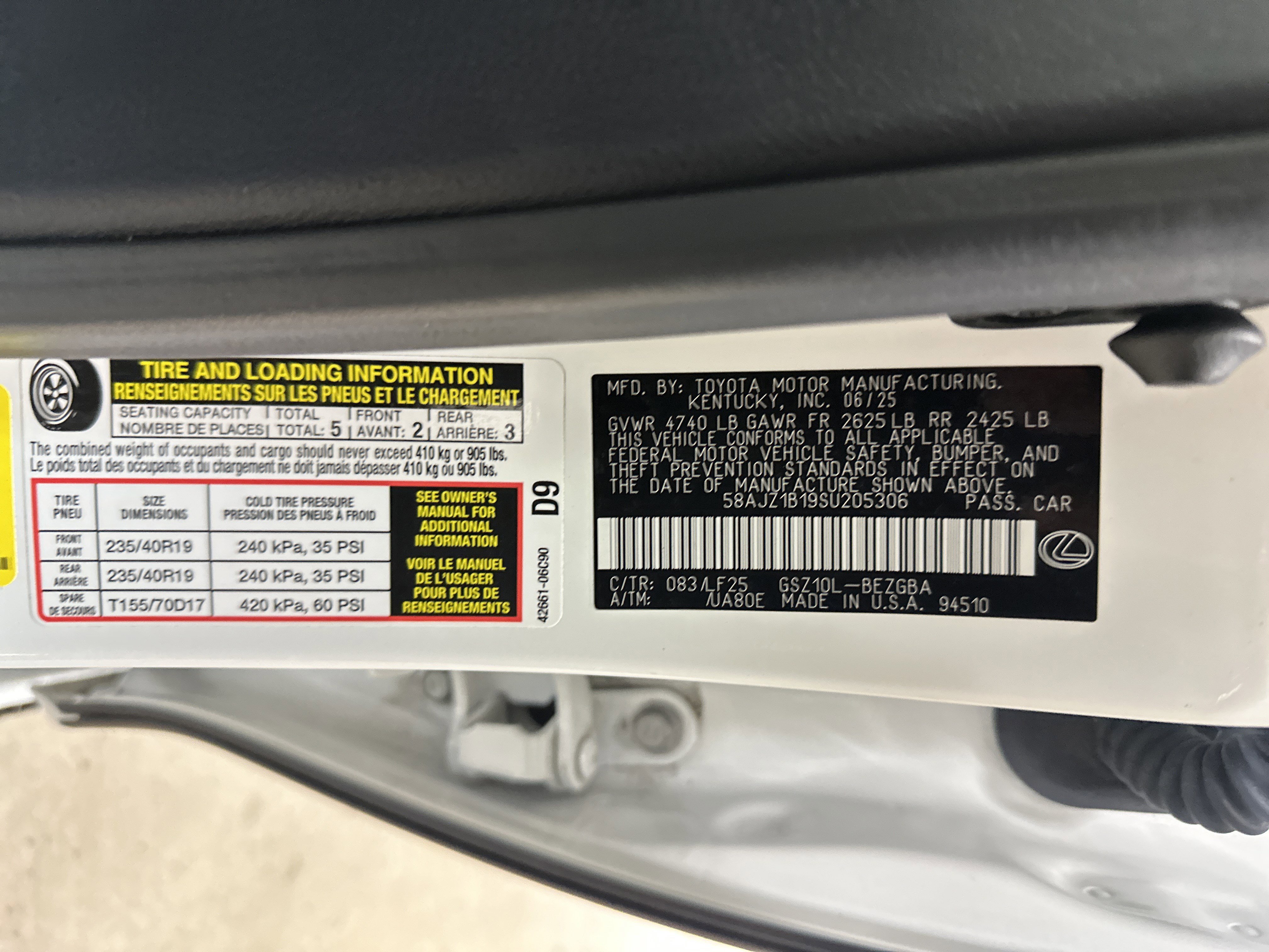 Used 2025 Lexus ES 350 F Sport FWD image 35