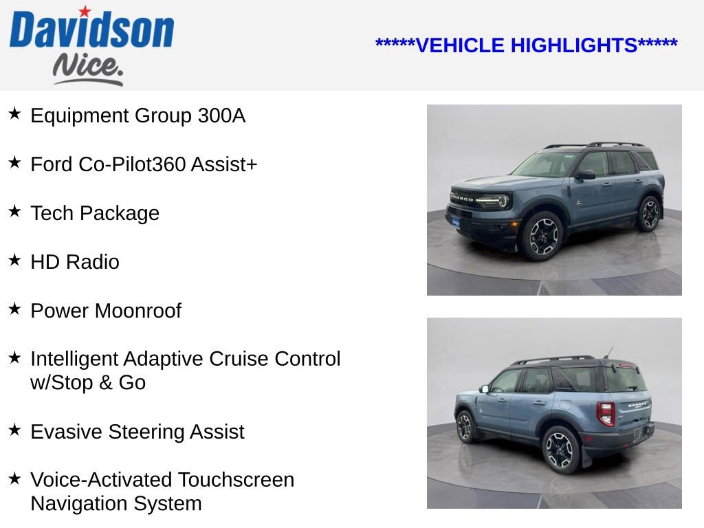 Certified 2024 Ford Bronco Sport Outer Banks w/ Tech Package image 4