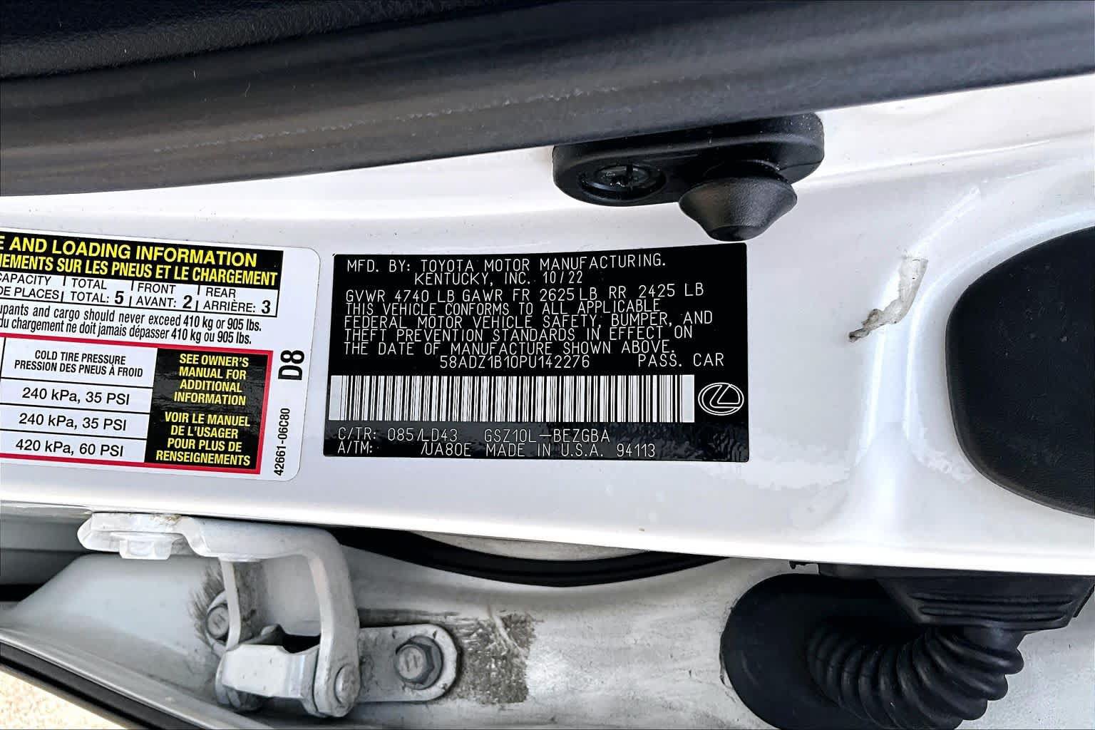 Used 2023 Lexus ES 350 w/ Premium Package FWD image 34
