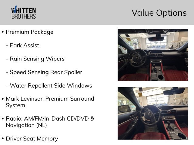 Used 2015 Lexus RC F w/ Premium Package RWD image 13