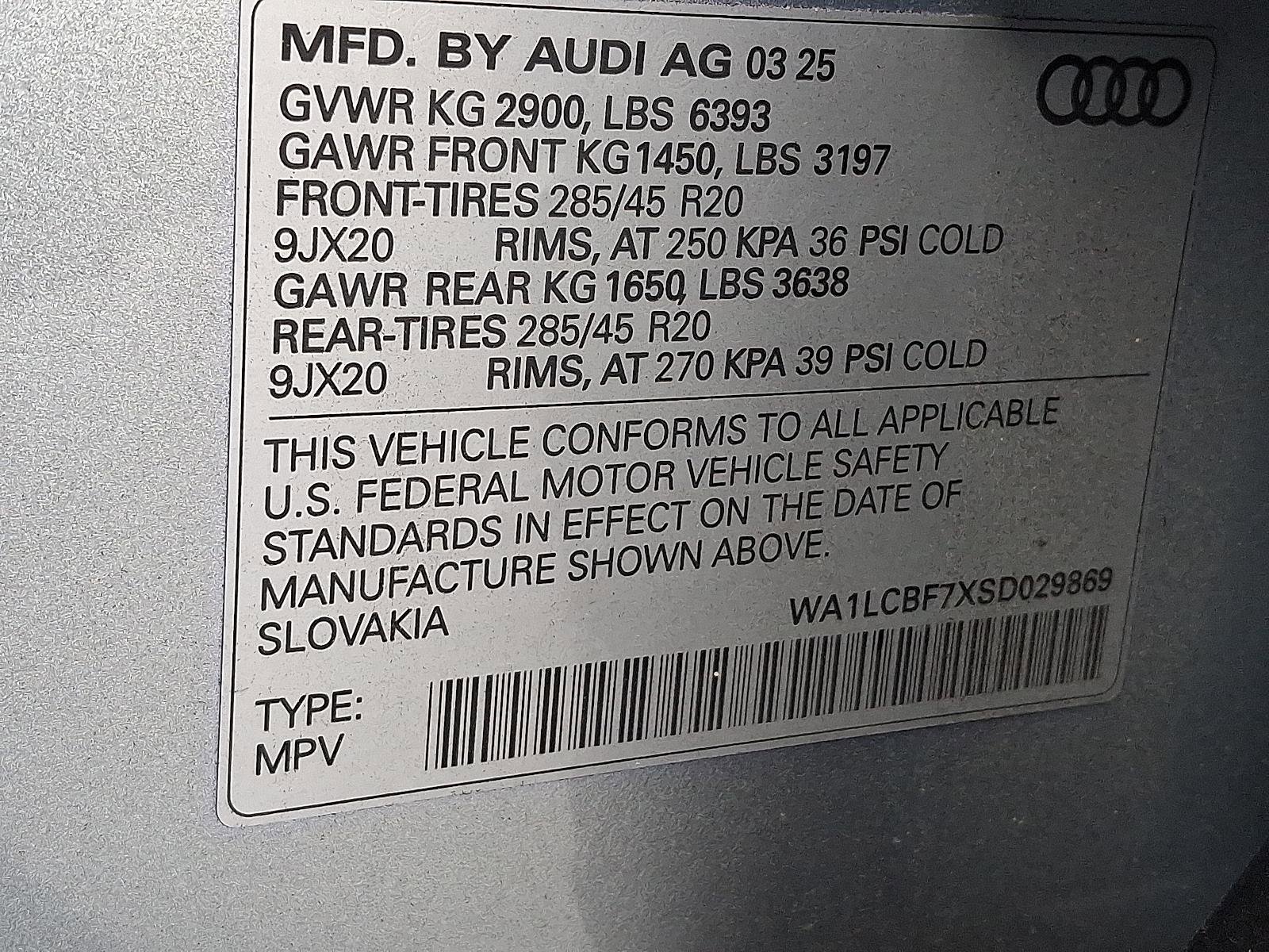 Certified 2025 Audi Q7 Premium Plus w/ Premium Plus Package image 27