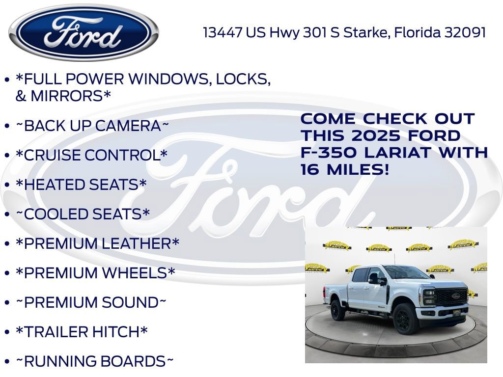 New 2025 Ford F350 Lariat w/ Black Appearance Package image 10