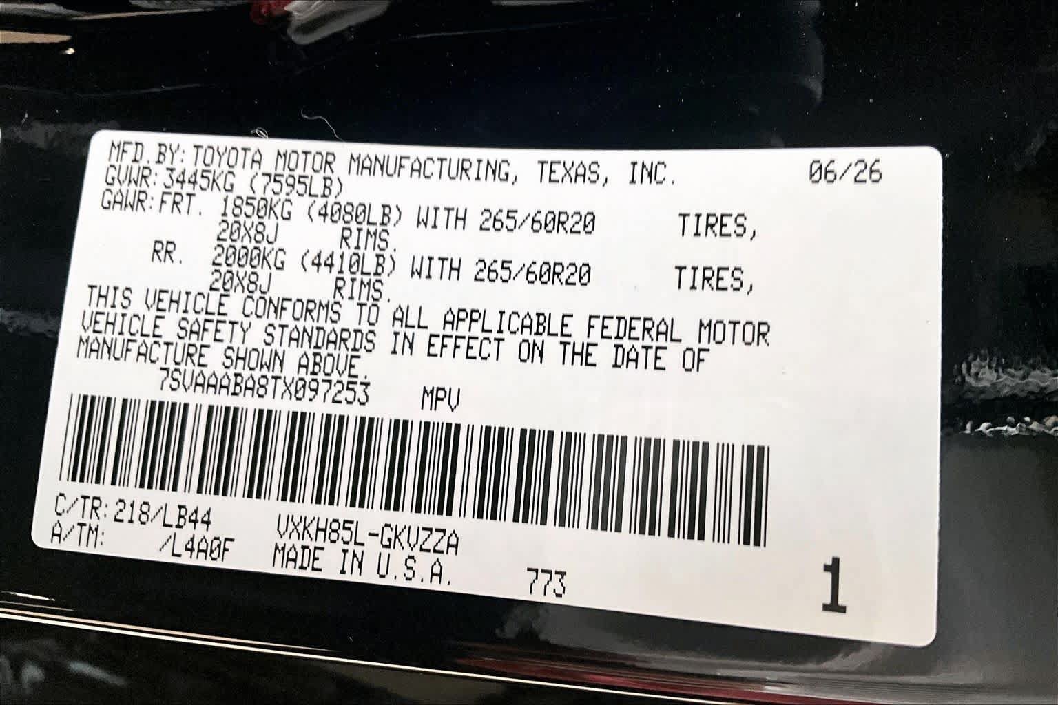 New 2026 Toyota Sequoia 1794 Edition AWD/4WD image 20