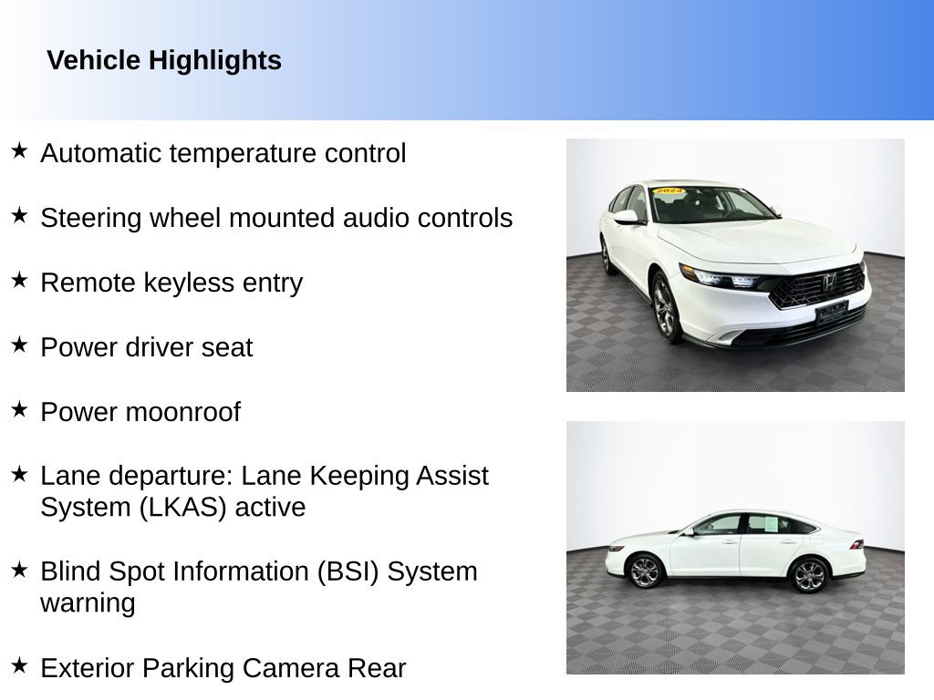 Used 2024 Honda Accord EX image 2