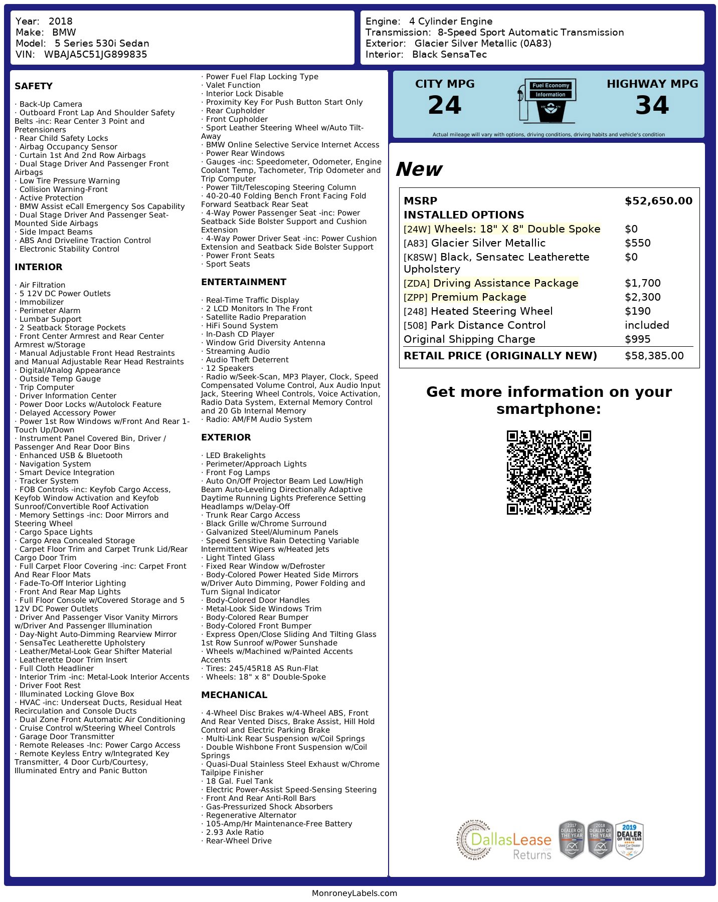 Used 2018 BMW 530i image 3